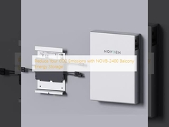 Reduce Your CO2 Emissions with NOVB-2400 Balcony Energy Storage